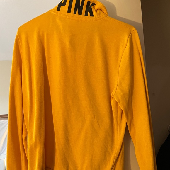 Yellow Victoria Secret PINK Quarterzip - Picture 3 of 4